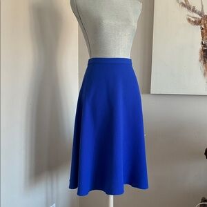 Dynamite Classic A-Line Midi Skirt in Royal Blue